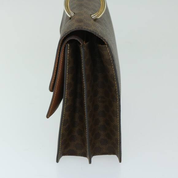 CELINE Macadam Canvas Hand Bag Pvc Brown - Picture 4 of 16